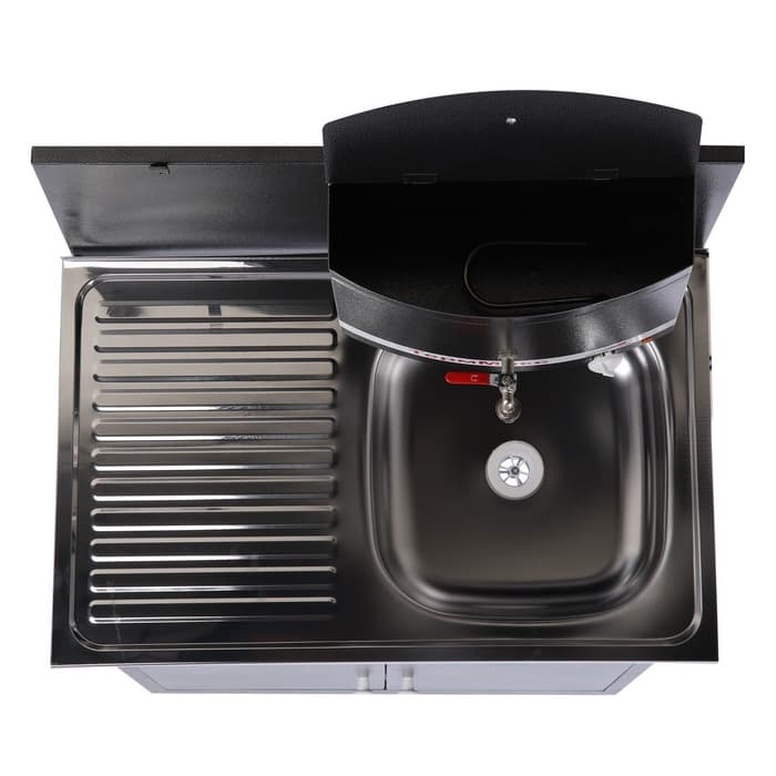 Умывальник «ТермМикс» Тандем, с ЭВН, нержавеющая мойка, 1250 Вт, 17 л, цвет серебро