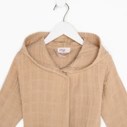 Халат детский муслиновый LoveLife (4 года, рост 104-110 см), цвет пудровый, 100% хлопок, 235 г/м²