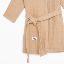 Халат детский муслиновый LoveLife (4 года, рост 104-110 см), цвет пудровый, 100% хлопок, 235 г/м²