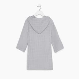 Халат детский муслиновый LoveLife (6 лет, рост 116-122 см), цвет серый, 100% хлопок, 235 гр/м2