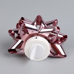 Светодиодная игрушка «Бант-звезда»10 см, от батареек LR44×3, свечение мульти, розовая