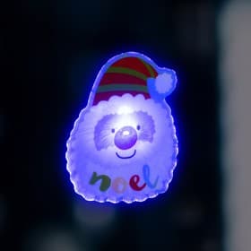 Светодиодная игрушка на липучке «Дед Мороз» 6×8.5 см, батарейки LR44×3 (в комплекте), свечение мульти