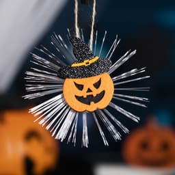 Светодиодная игрушка «Тыква в шляпе» 10 см, батарейки AG13×3 (в комплекте), свечение мульти