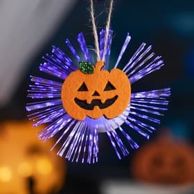 Светодиодная игрушка «Тыква» 10 см, батарейки AG13×3 (в комплекте), свечение мульти