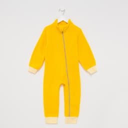 Комбинезон для девочки флисовый, жёлтый, рост 98-104 см