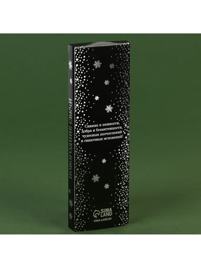 Набор свечей восковых «Новый год. Верь в чудеса», 4 шт., красные, 10×15×3 см