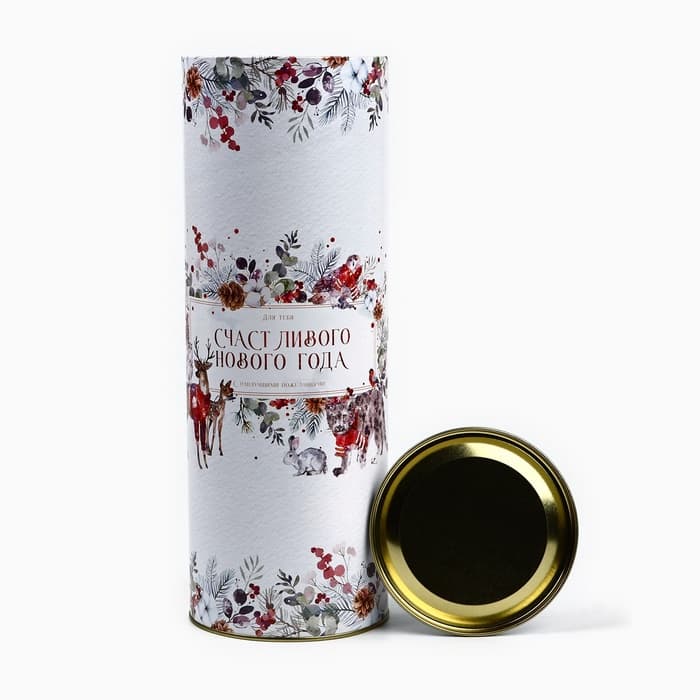 Тубус под бутылку «Счастливого Нового года», 34.5×12.5×12.5 см