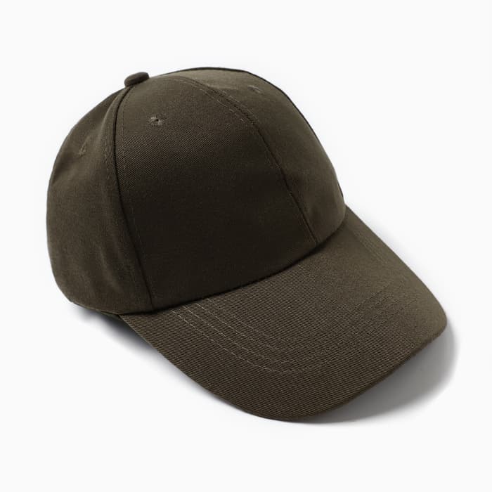 Кепка однотонная MINAKU на липучке, тёмно-зелёная, размер 52-54