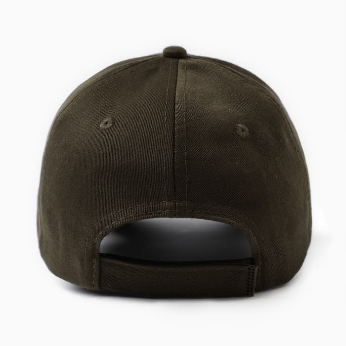 Кепка однотонная MINAKU на липучке, тёмно-зелёная, размер 52-54