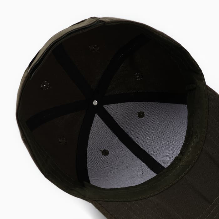 Кепка однотонная MINAKU на липучке, тёмно-зелёная, размер 52-54