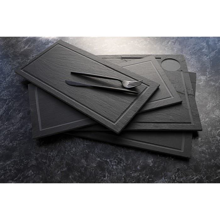 Доска для подачи из сланца Magistro Valley, 35×20 см