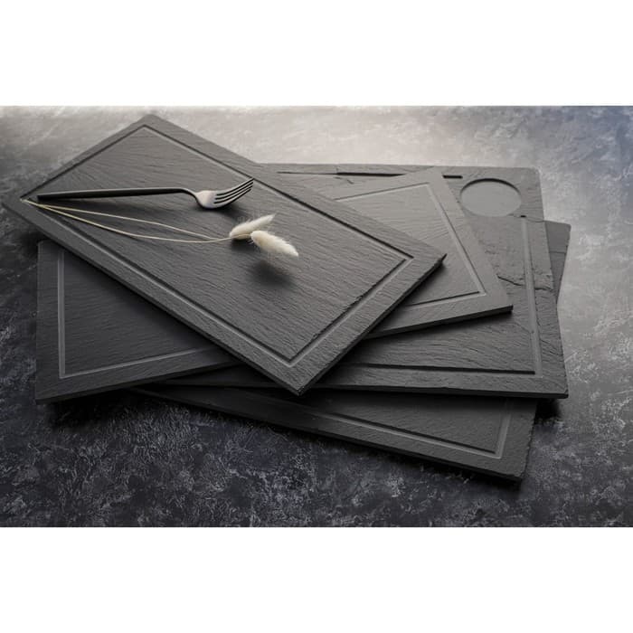 Доска для подачи из сланца Magistro Valley, 35×20 см