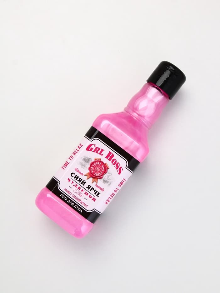 Гель для душа виски GRL BOSS, 250 мл, аромат сладкого вермута, Чистое счастье