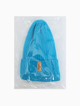 Шапка детская MINAKU: Cozy Winter с отворотом, бирюзовая, размер 52-56 (5-7 лет)