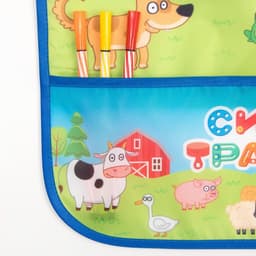 Фартук с нарукавниками Синий трактор «Веселая ферма», 49×39 см