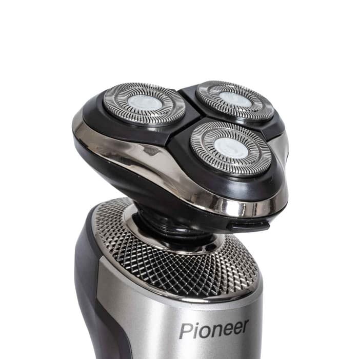 Электробритва Pioneer BS007, 3 Вт, 3 головки, USB, АКБ, серебристая