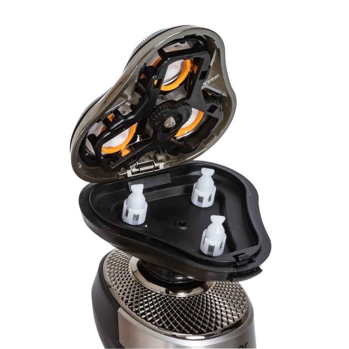 Электробритва Pioneer BS007, 3 Вт, 3 головки, USB, АКБ, серебристая