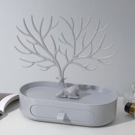 Подставка универсальная «Олень», овальная подставка, 26×25 см, серая