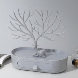 Подставка универсальная «Олень», овальная подставка, 26×25 см, серая