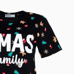Футболка женская KAFTAN «Xmas family» размер 40-42, черный