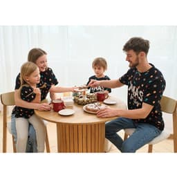 Футболка женская KAFTAN «Xmas family» размер 44-46, черный