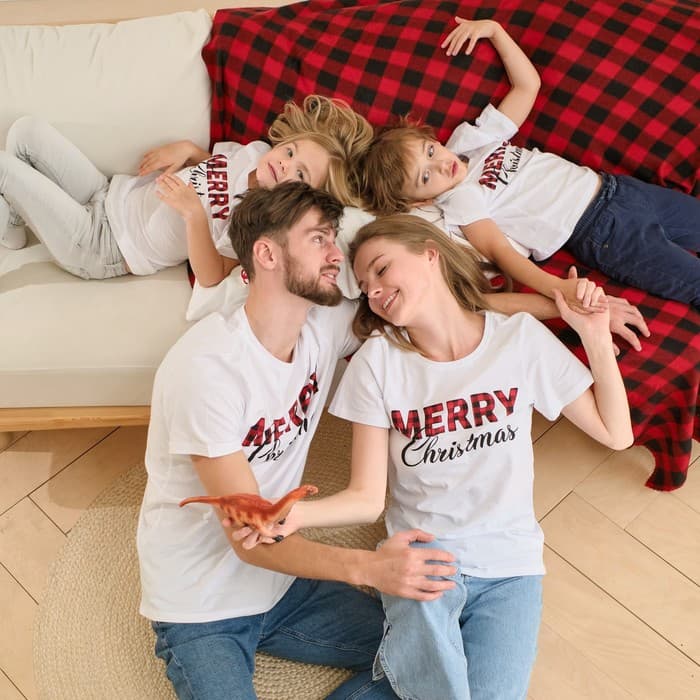 Футболка женская KAFTAN Merry Christmas размер 48-50, белая