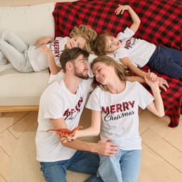 Футболка женская KAFTAN Merry Christmas размер 48-50, белая