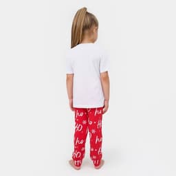 Пижама новогодняя детская: футболка, брюки, KAFTAN MEOWY XMAS, рост 98-104 см