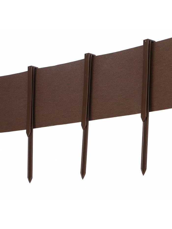 Колышки для бордюрной ленты, h=40 см, набор 10 шт., коричневый, Greengo