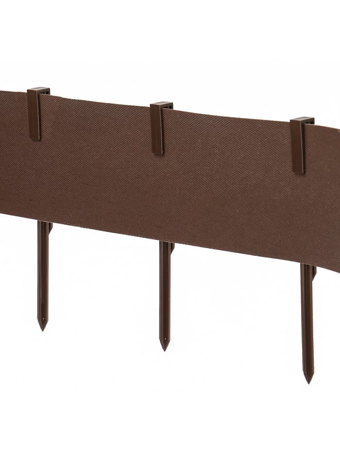 Колышки для бордюрной ленты, h=40 см, набор 10 шт., коричневый, Greengo