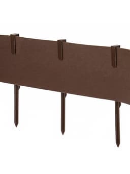 Колышки для бордюрной ленты, h=40 см, набор 10 шт., коричневый, Greengo