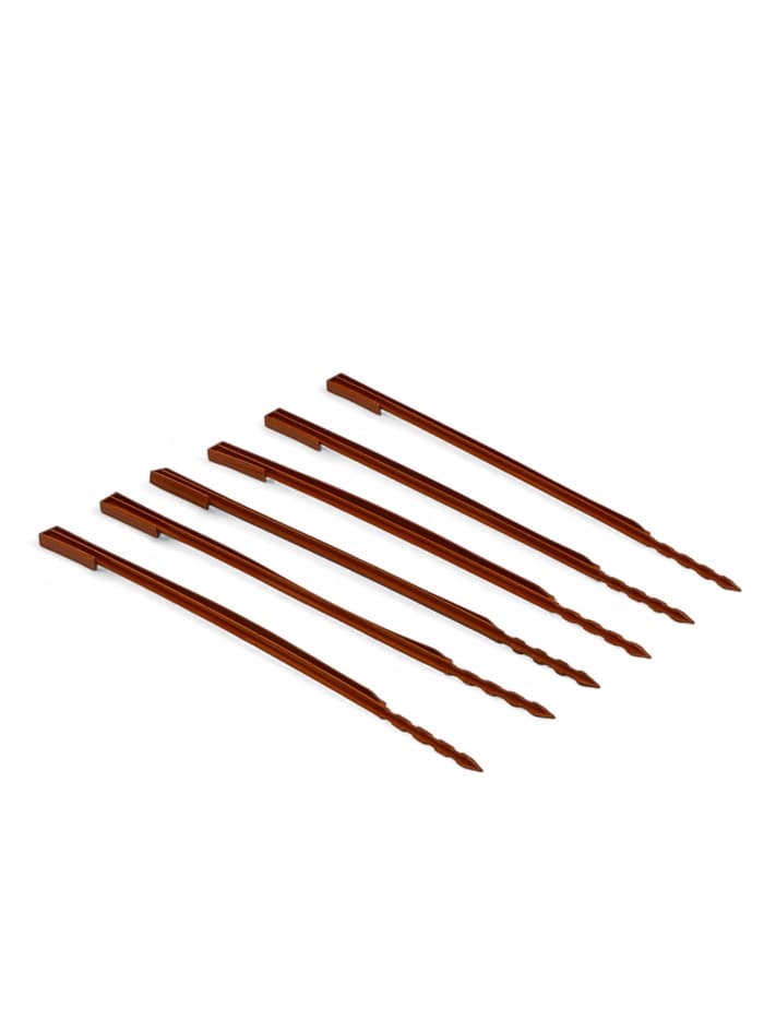 Колышки для бордюрной ленты, h=40 см, набор 10 шт., коричневый, Greengo
