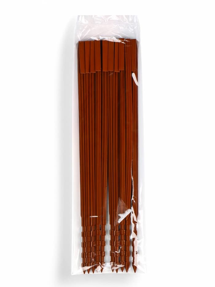 Колышки для бордюрной ленты, h=40 см, набор 10 шт., коричневый, Greengo