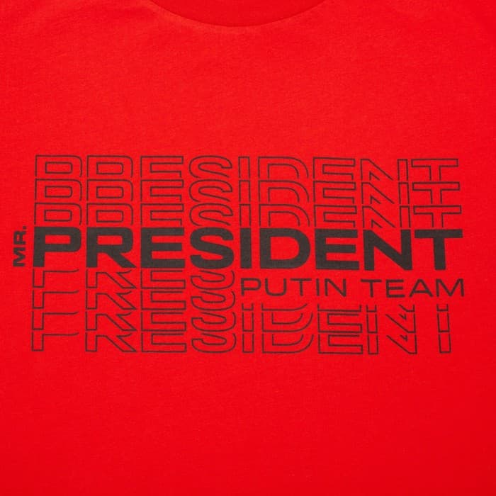 Футболка President, размер M, цвет красный