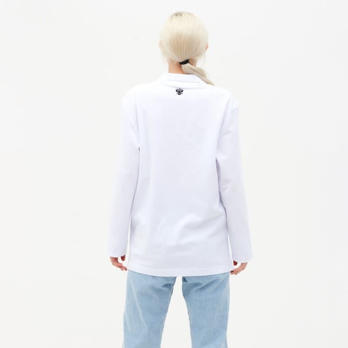 Поло с длинным рукавом President, размер XXL, цвет белый