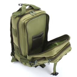 Рюкзак тактический туристический Storm tactic, 26 л, с карманами, однотонный, зелёный