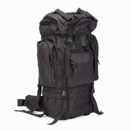 Рюкзак тактический туристический Adventure, 70 л, с карманами, однотонный, чёрный