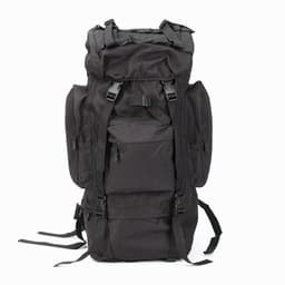 Рюкзак тактический туристический Adventure, 70 л, с карманами, однотонный, чёрный