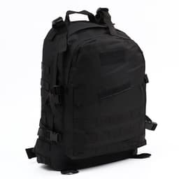 Рюкзак тактический туристический Storm tactic, 40 л, с карманами, однотонный, чёрный