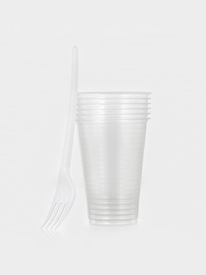 Набор пластиковой одноразовой посуды на 6 персон Не ЗАБЫЛИ! «Пикник», тарелки d=20.5 см, стаканы 200 мл, вилки