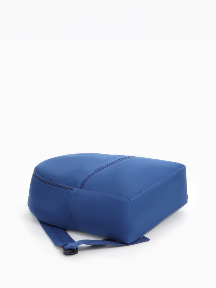 Рюкзак школьный на молнии, с карманом, размер 27×11×37 см, синий