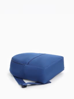 Рюкзак школьный на молнии, с карманом, размер 27×11×37 см, синий