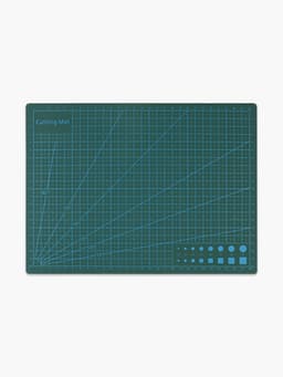 Мат для резки, трёхслойный, двусторонний, 30×22 см, А4, зелёный