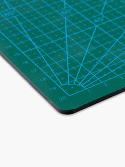Мат для резки, трёхслойный, двусторонний, 30×22 см, А4, зелёный
