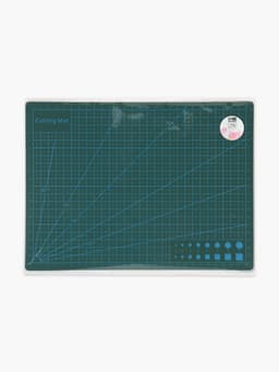 Мат для резки, трёхслойный, двусторонний, 30×22 см, А4, зелёный