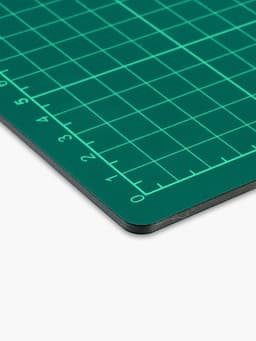 Мат для резки, трёхслойный, двусторонний, 45×30 см, А3, зелёный