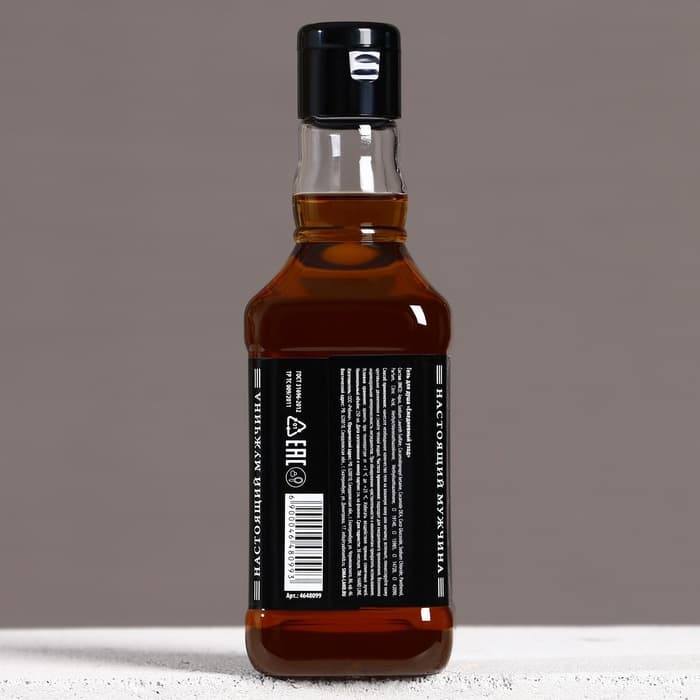 Гель для душа виски «100% мужчина», 250 мл, аромат древесных и пряных нот, Чистое счастье