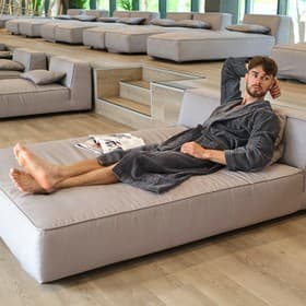 Халат махровый LoveLife Comfort серый, размер 52-54 (М)