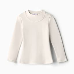 Термобельё для девочки (лонгслив, легинсы), белое, рост 140-146