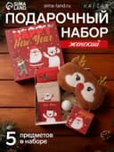 Новогодний подарочный набор KAFTAN Happy NY носки размер 36-39 (23-25 см), бомбочка для ванн